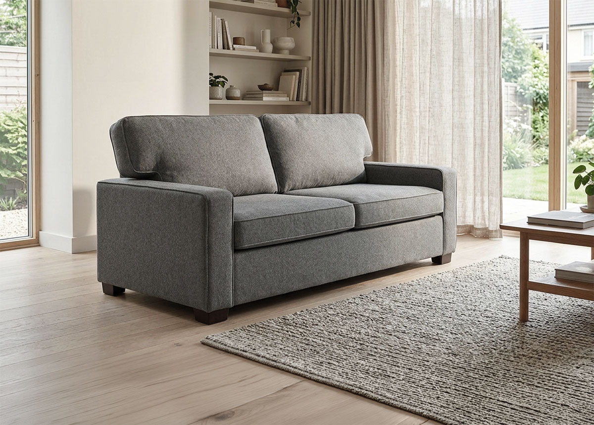 Sofa Cama Italy 3 Plazas 180cm Gris Oscuro