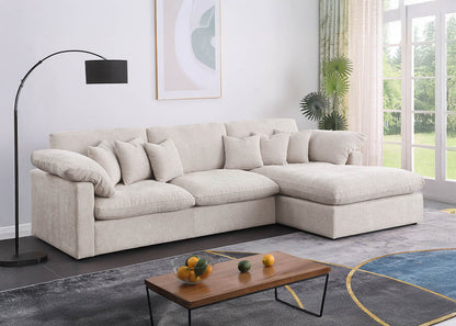 Sofa Chaise Longue Abbi Beige 300cm