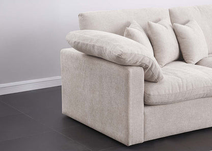 Sofa Chaise Longue Abbi Beige 300cm