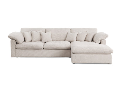 Sofa Chaise Longue Abbi Beige 300cm