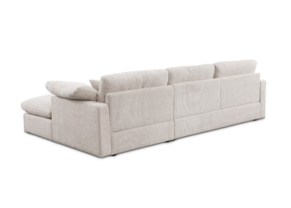 Sofa Chaise Longue Abbi Beige 300cm