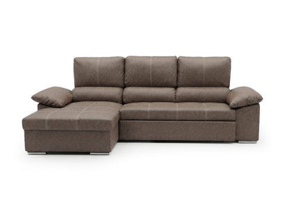 Sofa Cama Chaise Longue Naiara 252cm Marron