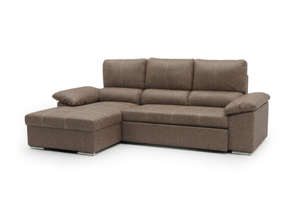 Sofa Cama Chaise Longue Naiara 252cm Marron