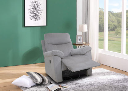 Sillon Reclinable Manual Texas 1 Plaza Gris