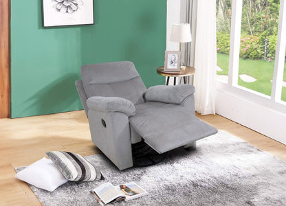 Sillon Reclinable Manual Texas 1 Plaza Gris