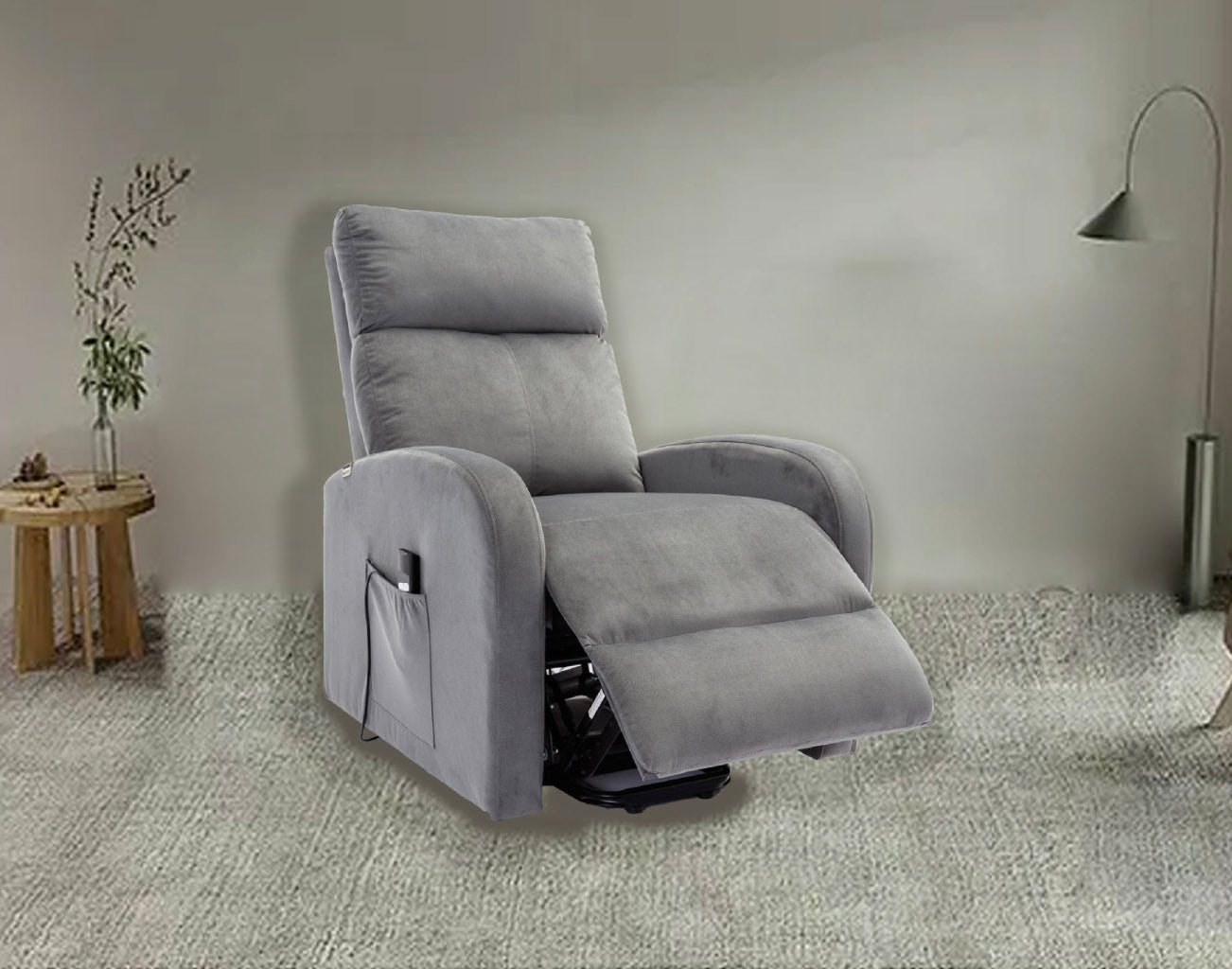 Sillon Reclinable Electronico Irene 1 Plaza Gris