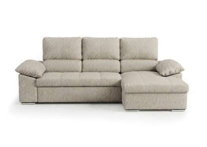 Sofa Cama Chaise Longue Naiara 252cm Beige