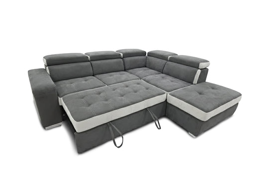 Sofa Cama Rinconera Murano + Puf 252cm